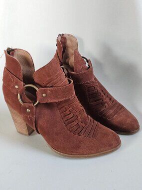 SEYCHELLES "Impossible" Suede Harness Ankle Booties